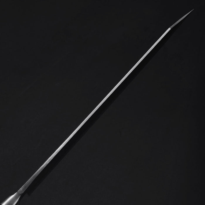 Tadafusa SLD Kiritsuke Gyuto 240mm Hammered Ebony Handle Spine