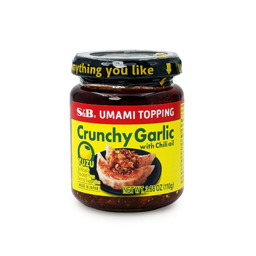 S&B Umami Topping Crunchy Garlic with Chili Oil Yuzu 3.88 oz