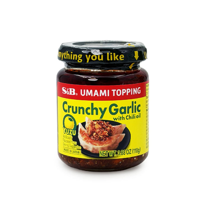 S&B Umami Topping Crunchy Garlic with Chili Oil Yuzu 3.88 oz