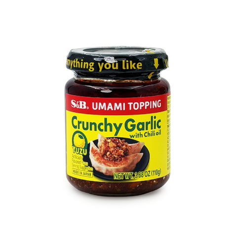 S&B Umami Topping Crunchy Garlic with Chili Oil Yuzu 3.88 oz / 110g