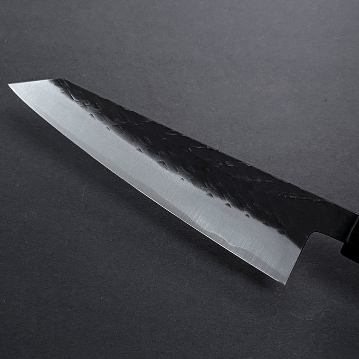 Tadafusa SLD Honesuki 150mm Black Hammered Back Blade