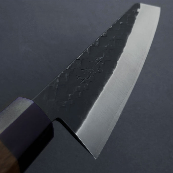 Tadafusa SLD Honesuki 150mm Black Hammered Blade