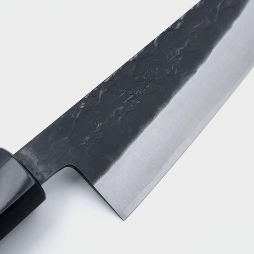 Tadafusa SLD Honesuki 150mm Black Hammered Brade Engrave