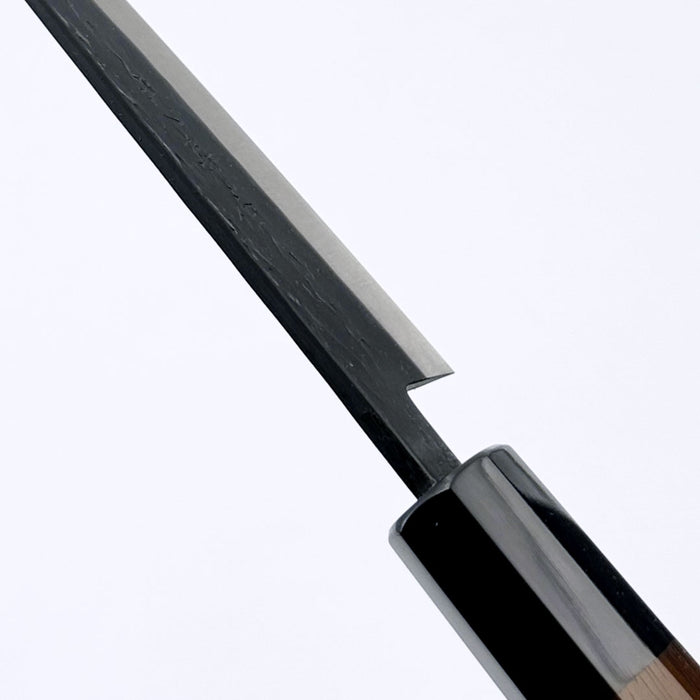 Tadafusa SLD Honesuki 150mm Black Hammered Spine at Heel