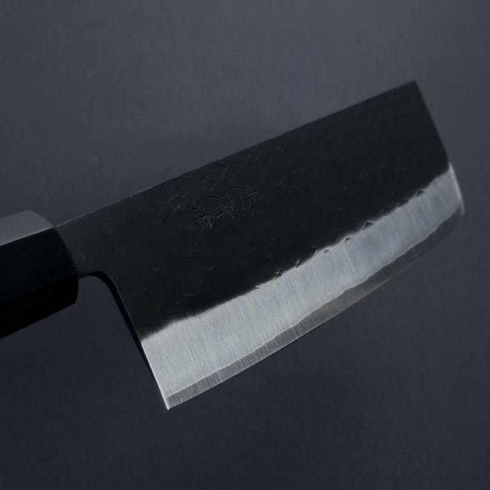 Tadafusa SLD Nakiri 165mm Black Hammered Blade