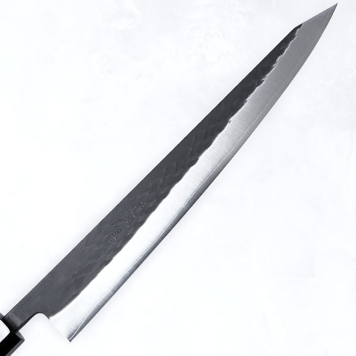 Tadafusa SLD Sujihiki 240mm Black Hammered Blade