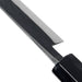 Tadafusa SLD Sujihiki 240mm Black Hammered Spine at Heel
