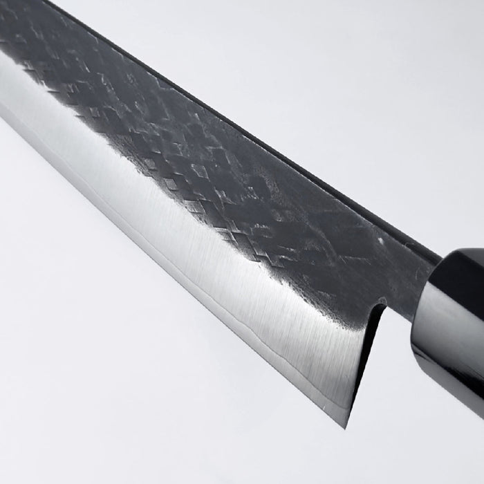 Tadafusa SLD Sujihiki 270mm Black Hammered Bak Blade
