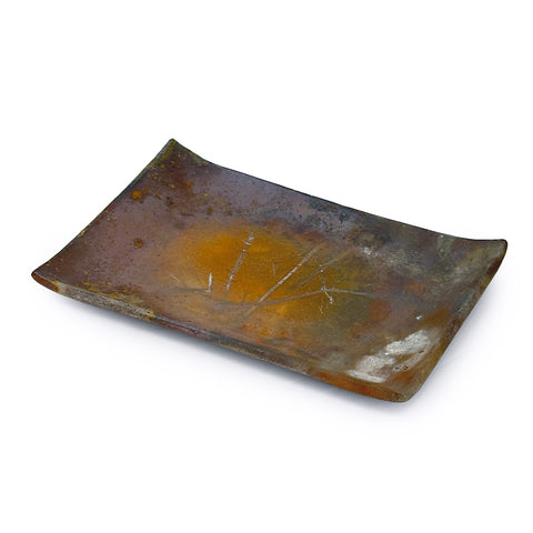 Kanayama Matte Brown Rectangular Sashimi Plate 8.3