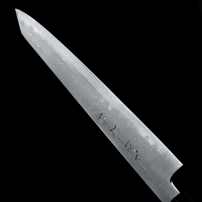 Ittosai Kotetsu Blue #1 Damascus Kengata Sujihiki 270mm Blade