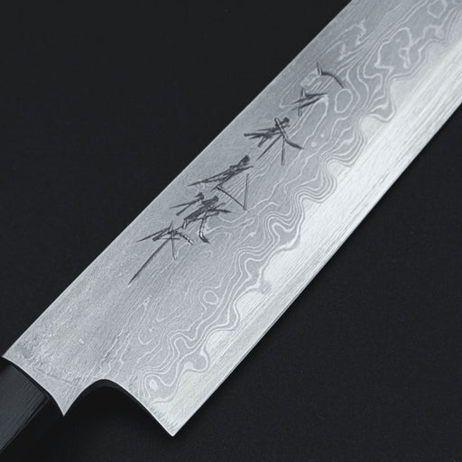 Ittosai Kotetsu Blue #1 Damascus Kengata Sujihiki 270mm Engrave