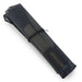 Mesh 6 Slots Knife Roll with Utility Pouch - Jet Black