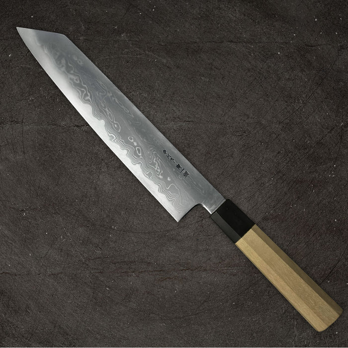 Ittosai Kotetsu Blue #1 Damascus Kengata Gyuto 240mm Back