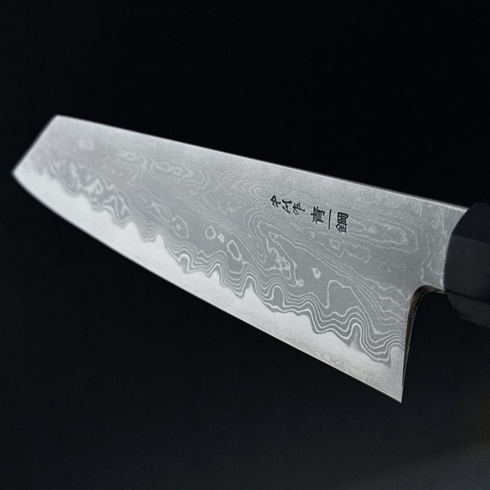 Ittosai Kotetsu Blue #1 Damascus Kengata Gyuto 240mm Blade Back