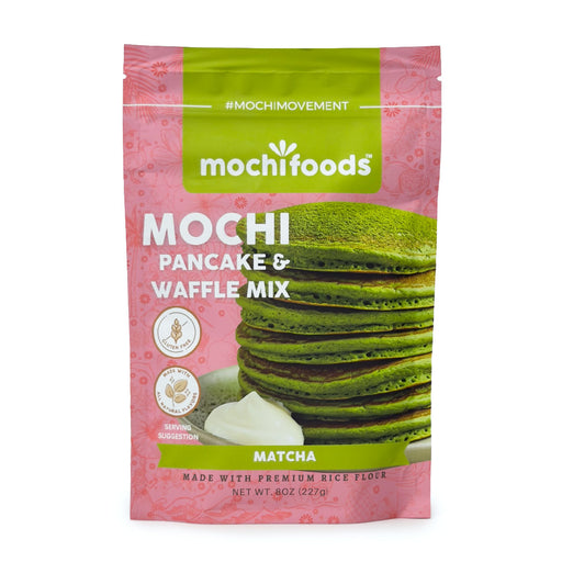 Mochi Foods Rice Flour Pancake Mix Matcha, Gluten Free 8 oz