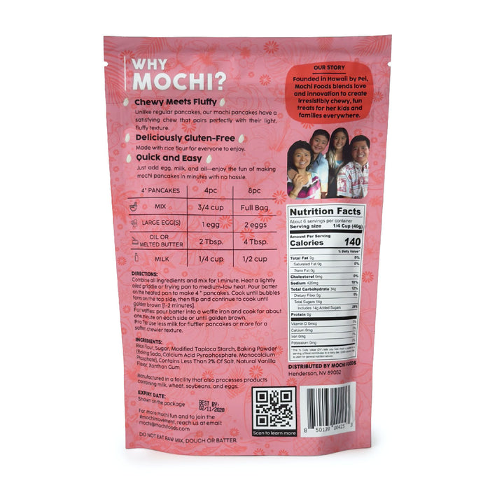 Mochi Foods Rice Flour Pancake Mix Original, Gluten Free 8 oz