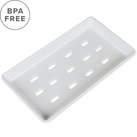 White Melamine Sushi Neta Plate 8.75