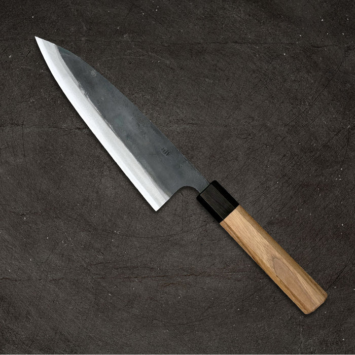 Ishizuchi White #1 Kurouchi Gyuto 180mm Back