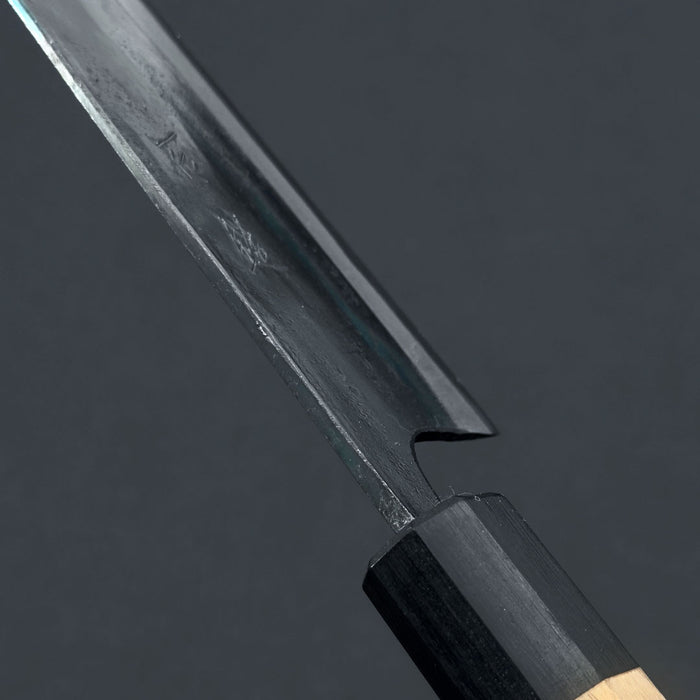 Ishizuchi White #1 Kurouchi Gyuto 180mm Spine at Heel