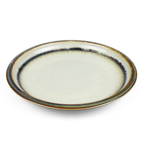 Wasabi Green x Rust Thick Rim Dinner Plate 9.6