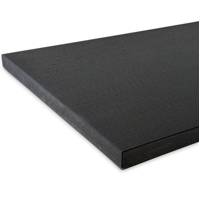 Yamaken Black Embossed Hi-Soft Cutting Board 23.6" x 13.75" x 0.75" H Corner zom in