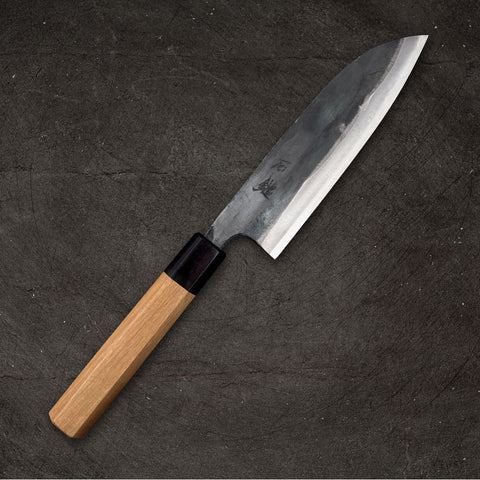 Ishizuchi White #1 Kurouchi Santoku 165mm (6.5