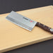 Ikkaku Bessaku Kakugata Chuka Bocho (Chinese Cleaver) 178mm on Cutting Board