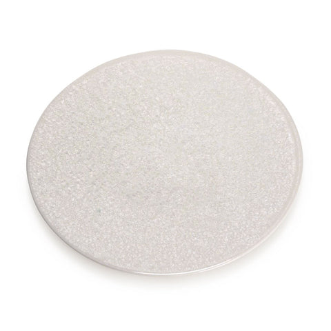 [Clearance] Zuk White Hazy Crystalized Flat Plate 9.75