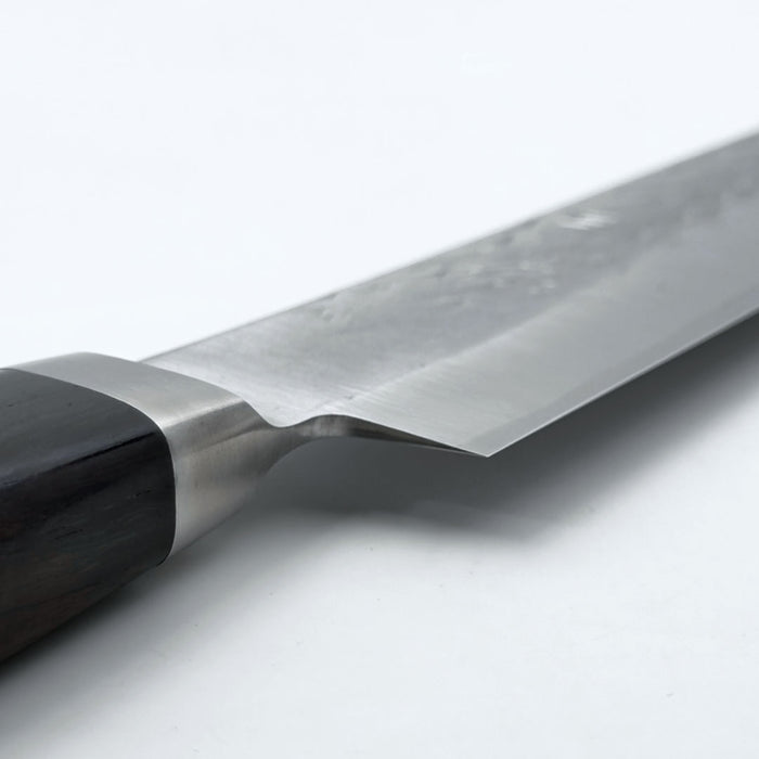 Tadafusa SLD Sujihiki 240mm Hammered Ebony Handle Heel