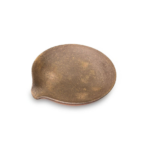 Kanayama Matte Brown Mokkiri Saucer 4.75