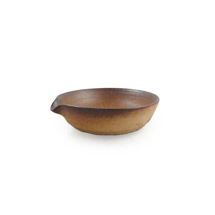 Kanayama Matte Brown Mokkiri Saucer 4.75" dia