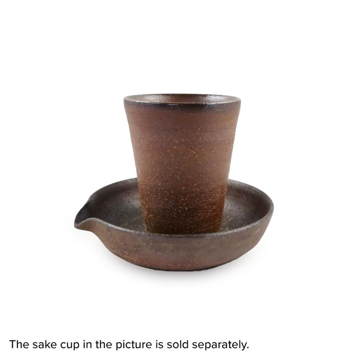 Kanayama Matte Brown Mokkiri Saucer 4.75" dia