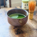 Kanayama Matte Brown Kobachi Bowl 17.5 fl oz with Matcha Green Tea