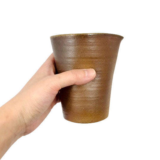 Kanayama Matte Brown Tumbler with Dimples 14 fl oz