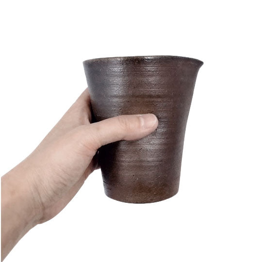 Kanayama Matte Brown Tumbler with Dimples 14 fl oz