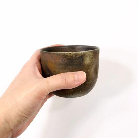 Kanayama Matte Brown Small Beer Tumbler with Dimples 5 fl oz