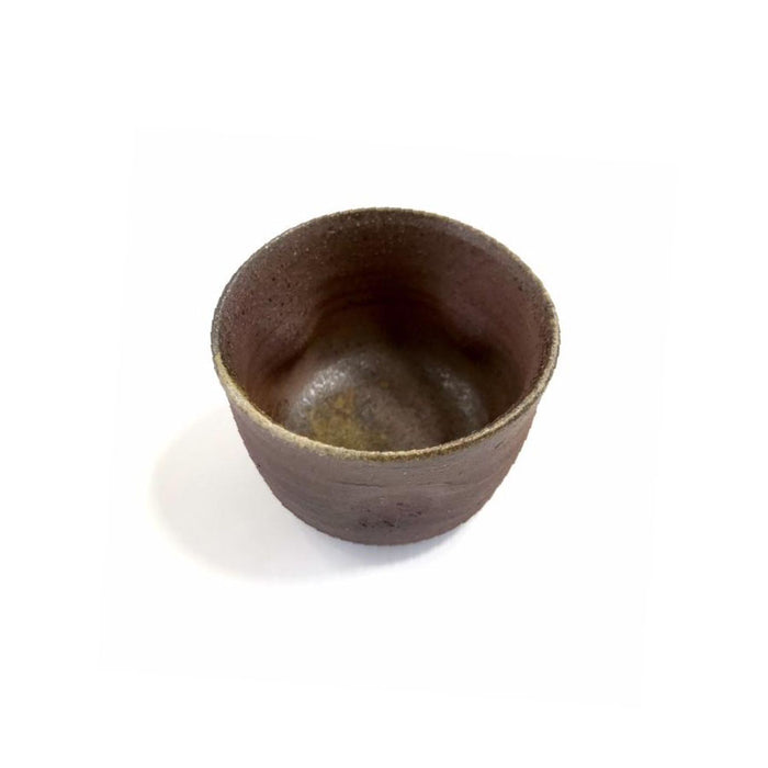 Kanayama Matte Brown Sake Cup with Dimples 3 fl oz