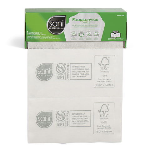 Sani Professional Perforated Dry Foodservice Towels 200 Counts