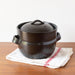 Banko Earthenware Double Lid Rice Cooking Pot 2 Cup