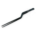 Chef Tongs Stainless Steel Offset Plating Tweezers 7.5" (190mm) - Black Oxide