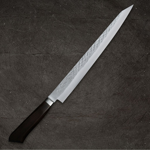 Tadafusa SLD Sujihiki 270mm Hammered Ebony Handle