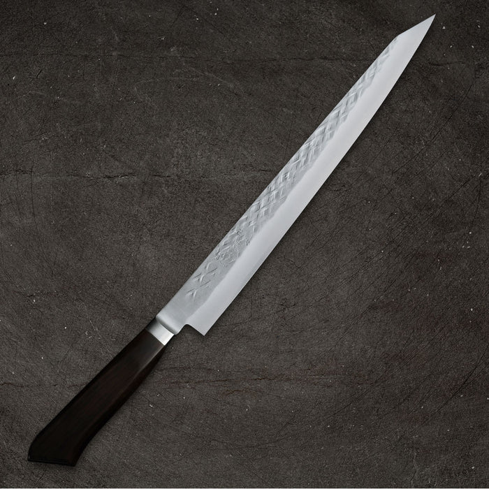 Tadafusa SLD Sujihiki 270mm Hammered Ebony Handle