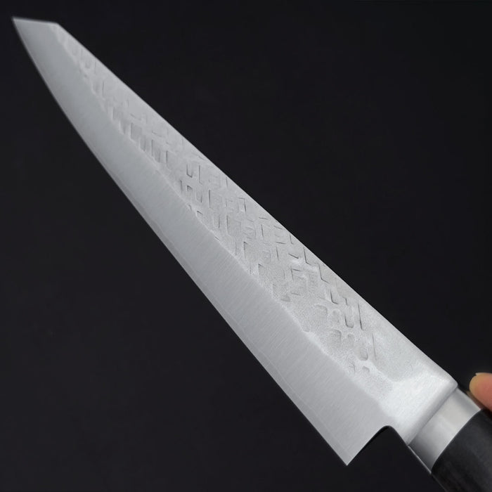 Tadafusa SLD Sujihiki 270mm Hammered Ebony Handle Back Blade