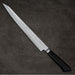 Tadafusa SLD Sujihiki 270mm Hammered Ebony Handle Back Side