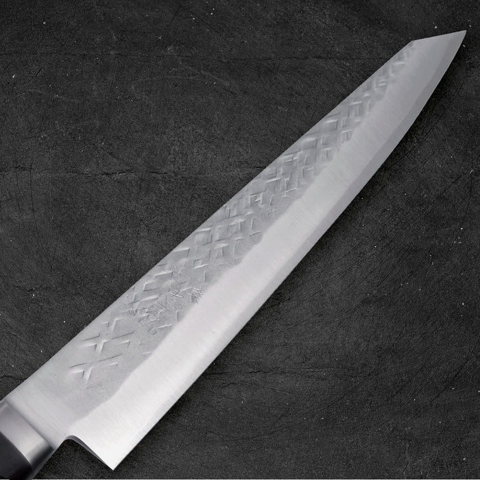 Tadafusa SLD Sujihiki 270mm Hammered Ebony Handle Blade