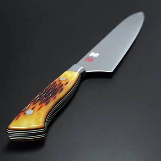 Nenohi Nagi Gyuto 210mm (8.2") Amber Jigged Bone Handle