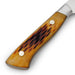 Nenohi Nagi Gyuto 210mm (8.2") Amber Jigged Bone Handle - Handle