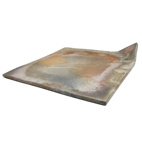 Kanayama Matte Brown Square Plate 8.5