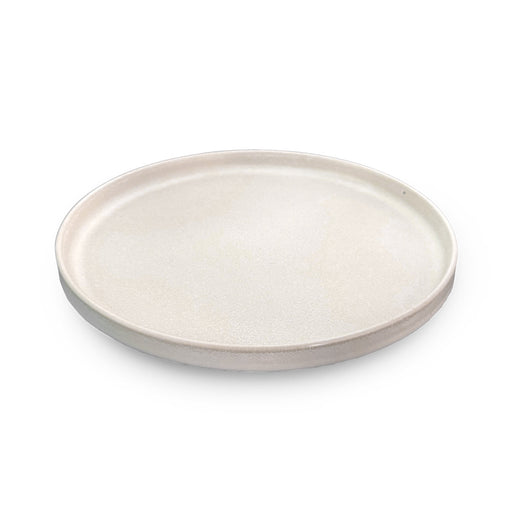 Matte White Rimmed Salad Plate 9" dia