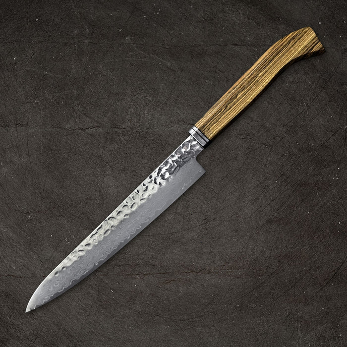 Sakai Takayuki Damascus Hammered VG-10 Petty 180mm Back Side